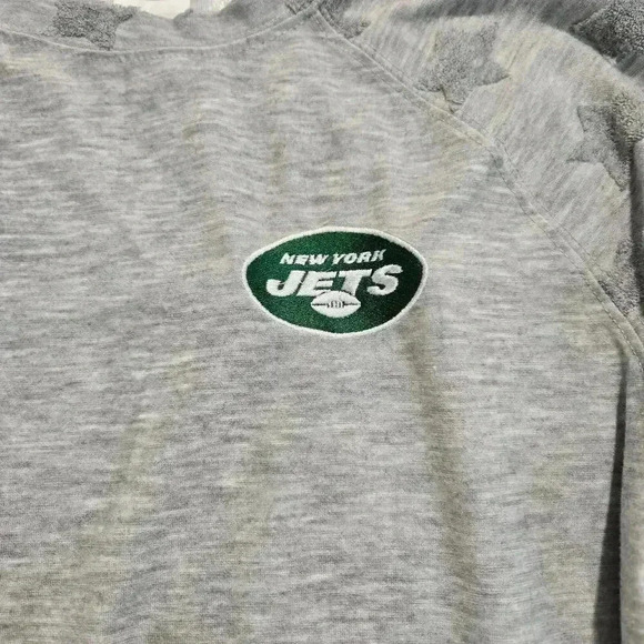 NY Jets Long Sleeve Sleep Tee Women's Size S Stars - Picture 2 of 9
